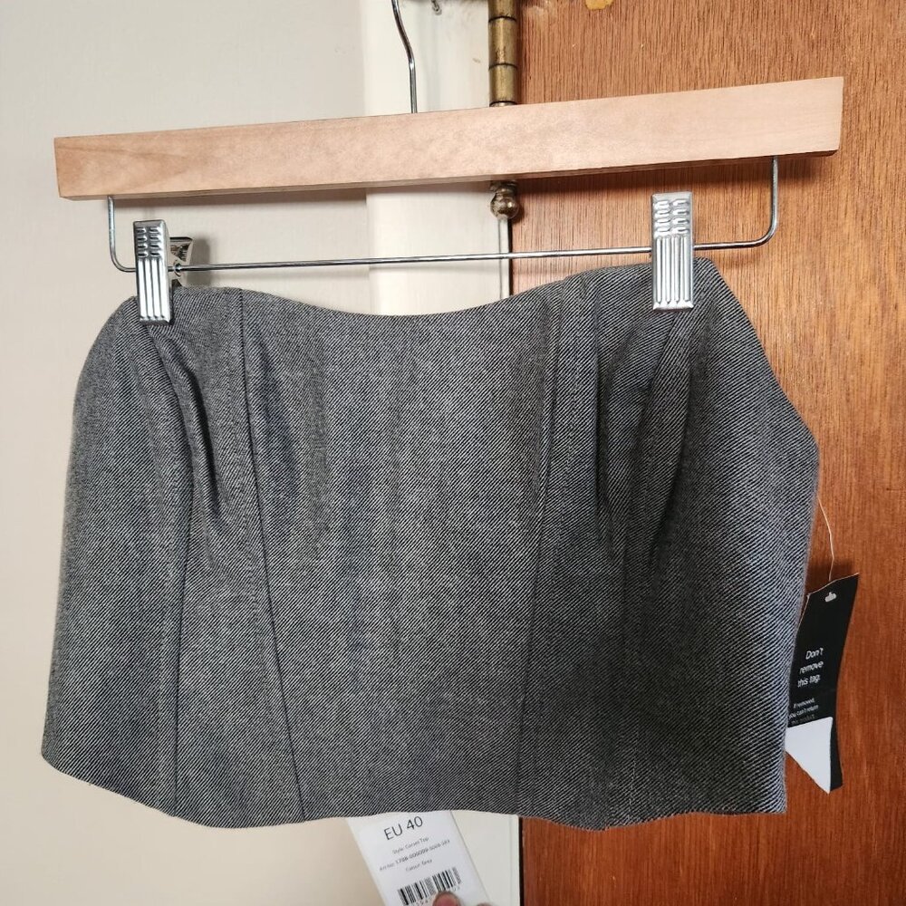 NAKD grey corset top size EU 40 (US10)